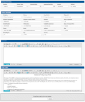 Screenshot of Contract Request & Workflow Portal