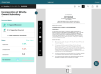 Screenshot of iPad - Approval Document