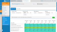 Screenshot of Rate Management