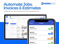 Screenshot of Automated Jobs, Invoices & Estimates