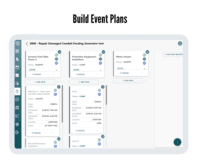 Screenshot of Build event plans and define critical dependencies