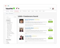 Screenshot of Search by a combination of skill, location and rate to find the right freelancer or contractor for your project.