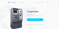 Screenshot of Landing Page of Cryptomat