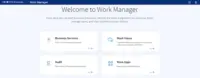 Screenshot of Work Manager UI