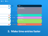 Screenshot of 3. Make time entries faster