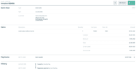 Screenshot of Tax compliance invoices