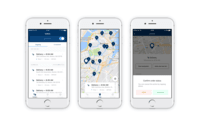Screenshot of Orders, schedule, navigation in a single app.