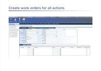 Screenshot of Create work orders and flows for all actions