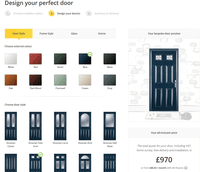 Screenshot of Design you perfect door with Yale Door - Powered by XaitCPQ