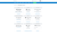 Screenshot of the personal dashboard for every user, where users can access any area they might need.