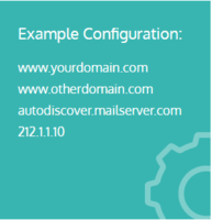 Screenshot of Example domains of Multi-domain SSL Certificate