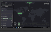 Screenshot of Example of ProtonVPN’s interface.