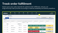 Screenshot of Track order fulfillment and material availability - Katana