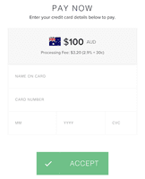 Screenshot of Pay Now