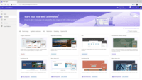Screenshot of Template Hub - Microsoft Power Pages Screenshot