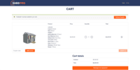 Screenshot of ShedPro - "Add to cart" Page