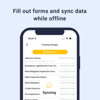 Screenshot of Fill out forms and collect data while offline