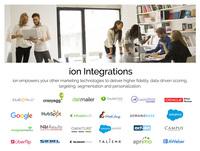Screenshot of ion empowers your other marketing technologies to deliver higher fidelity, data-driven scoring, targeting, segmentation and personalization.