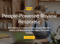 Screenshot of Widewail's team of super-talented writers mange your customer review responses.