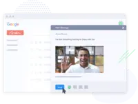 Screenshot of Sales videos can be recorded or sent from a browser, desktop, or phone to connect, convert, and close for virtual selling.