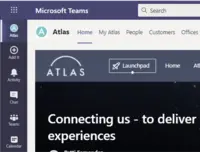 Screenshot of Atlas is available natively within Microsoft Teams