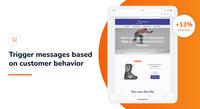 Screenshot of Trigger messages based on customer behavior