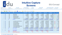 Screenshot of Intuitive Capture Screens