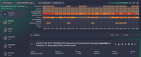 Screenshot of a heatmap over a selected time period with triggered adversary TTPs, with visualized data that can be attributed to a relevant attack, and prioritized Sigma rules for in-depth threat investigation.
