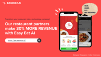 Screenshot of Our restaurant partners make 30% MORE REVENUE with Easy Eat AI