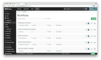 Screenshot of Workflows