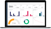 Screenshot of Treasury Systems with integrated Power BI Dashboards