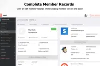 Screenshot of Complete member records mean you always have access to view or edit member records while keeping all information in the same place.