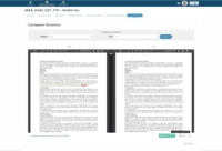 Screenshot of Document comparison - Compare any two versions of the contract document and understand the changes made with highlighted text.
