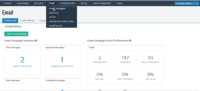 Screenshot of Email Overview Dashboard