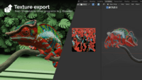 Screenshot of Texture export