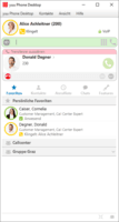 Screenshot of yuu Phone desktop client
