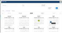 Screenshot of Work Center-Calendar