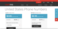 Screenshot of United States Phone Numbers