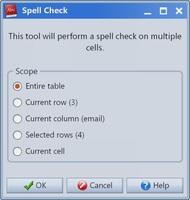 Screenshot of Spell Check tool