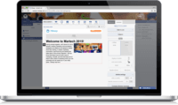 Screenshot of Drag and drop HTML e-mail editor