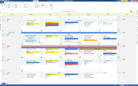 Screenshot of Planner Screen (monthly view)