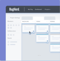 Screenshot of Example of BugHerd’s dashboard.