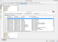 Screenshot of SQL History and SQL Archive of Aqua Data Studio.