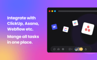 Screenshot of Integrate with Asana, ClickUp, Slack. Manage all tasks in one place.