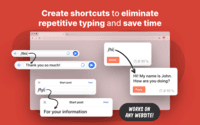 Screenshot of Create shortcuts to eliminate repetitive typing and save time