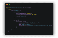 Screenshot of JAICF code