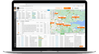 Screenshot of Track-POD web dispatcher Plan & Track dashboard