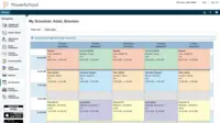 Screenshot of Parent view of student schedule