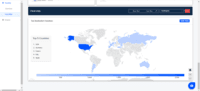 Screenshot of Shipment tracking data