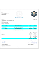 Screenshot of Can send professional-looking invoices via email, SMS, social